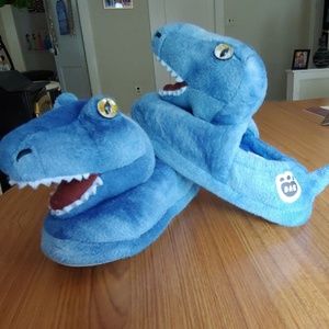 Dinosaur slippers
